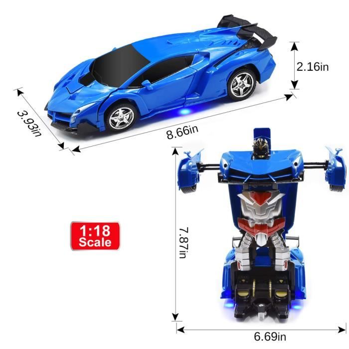 Voiture télécommandée transformable hotsell