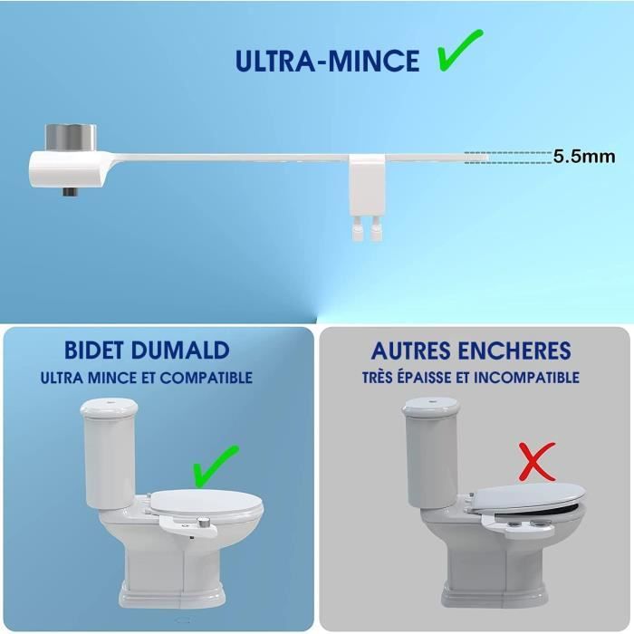 DUMALD Toilette Japonaise - Kit WC Toilette - Abattant WC Japonais