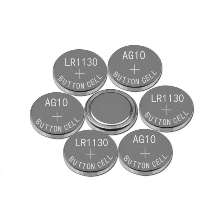 Piles LR1130-AG10 -LR54- SR1130 x10 Lithium Batterie Longue Duree