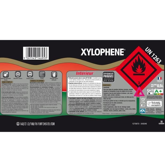 Xylophene Meubles, Objets & Parquets - 0,5L, 1L, 2,5L