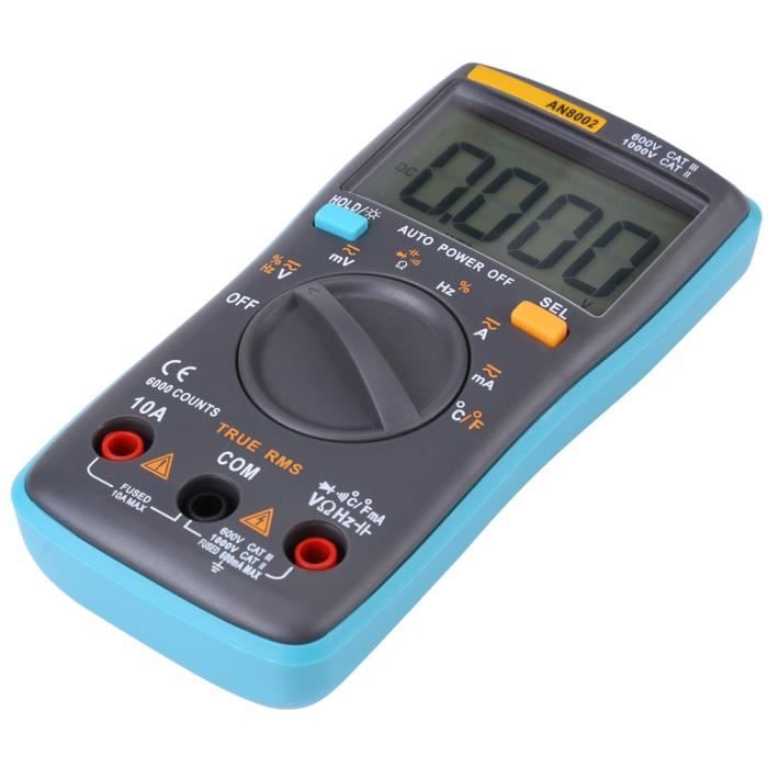 Fangmingmultimètre numérique Volt Ohm mètre, multimètre puissant et