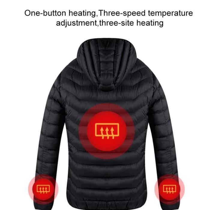 Veste Chauffante USB Coupe-Vent DOACT - Vêtement Chauffant Électrique Homme Femme