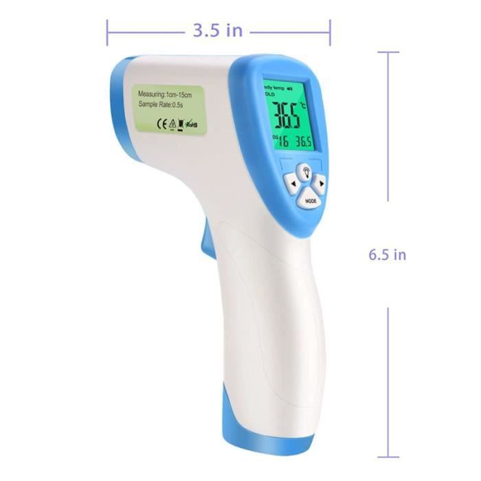 Temp Thermomètre Frontal, Thermomètre Médical Sans Contact, Pour Bébé Enfants, Adulte[n465