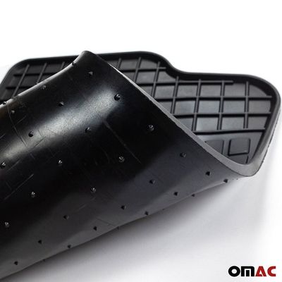 J&J AUTOMOTIVE Tapis Sol Caoutchouc 3D Kangoo 2008-2021 – 2 Pièces, Bord Haut, Antidérapant, Inodore, Protection Totale