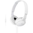 SONY - Casque pliable ZX110 - Blanc-0