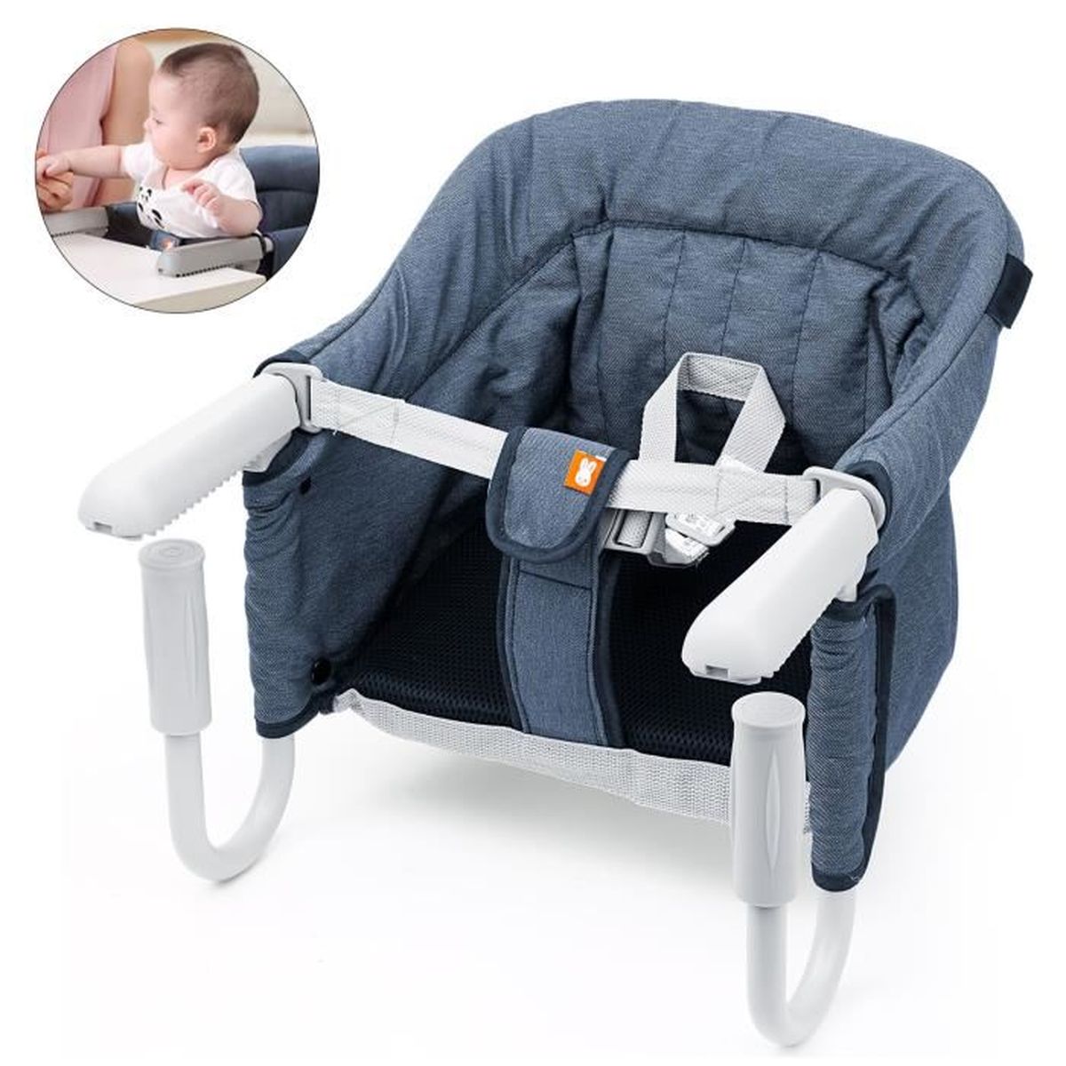 Siege De Table Baby Table Pliante Chaise Haute Pour Enfant Siege Bebe Avec Sangle Sac De Transport Interieur Exterieur Cdiscount Puericulture Eveil Bebe
