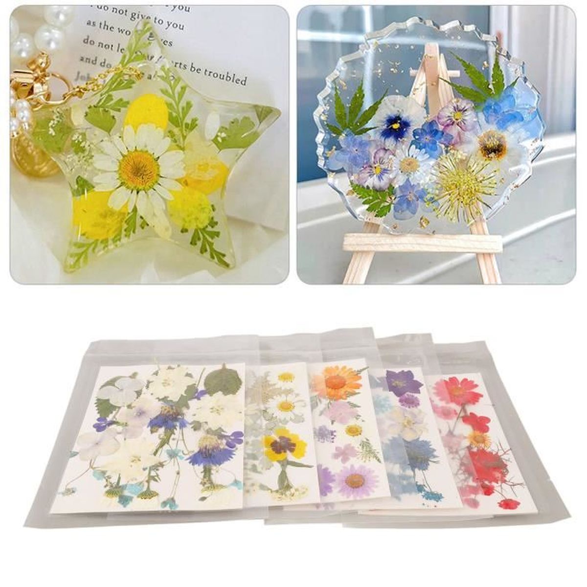 12 Fleurs De Sakura Pressées Naturelles - DIY Résine, Ongles, Décoration - 3-4 Cm De Diamètre - 4