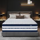 YIDATONG Matelas 140x200 cm, 24 CM, Matelas à Ressorts Ensachés, Mousse de Confort Double,Isolation des Mouvements,Oeko-TEX,Soutien Lombaire