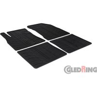 Set tapis de caoutchouc compatible avec Nissan Note 2013- (T profil 4-pièces)