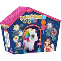 Pompons Lovers, Crée tes peluches, avec tiges pompons et accessoires, modèle Licorne, Jouets pour enfants à partir de 3 ans, RUP007