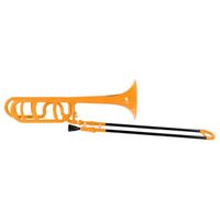 Classic Cantabile MardiBrass trombone ténor Sib-F en plastique orange