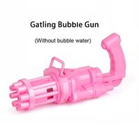 Machine à bulles en plastique pour enfants,jouets de bain plein air amusants,cadeaux garçons et filles,Rose PINK NO WATER