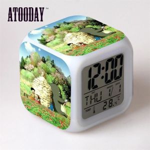 HORLOGE - PENDULE Horloge numérique Catoon pour enfants, réveil Toto