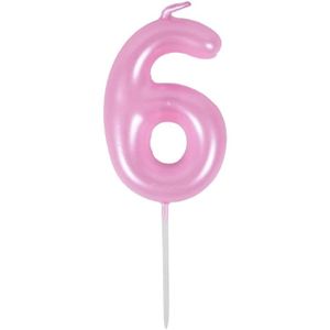 bougie strass bling rose fête envoi gratuit six 6th sixième anniversaire