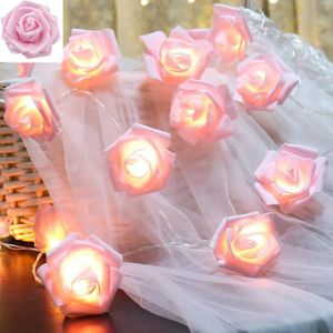 GUIRLANDE D'EXTÉRIEUR Guirlande lumineuse à LED 3m - 20 roses - USB - Décoration de Noël extérieure