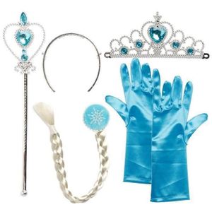 GANT - MITAINE Set de Déguisement Princesse Accessoires de Filles pour Costume d'Elsa la Reine des Neiges