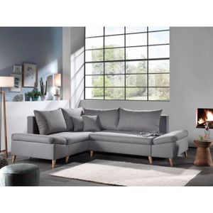 Rosa Canapé D Angle Scandinave Gauche Convertible Avec