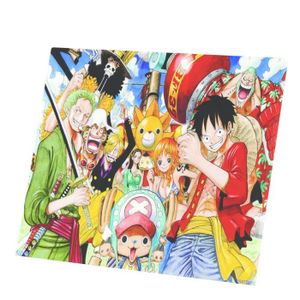 TABLEAU - TOILE Tableau Décoratif  One Piece Manga Luffy Zoro Sanji Chopers Nami (47 cm x 40 cm)