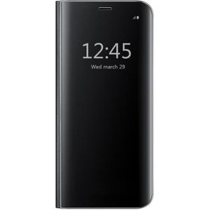 2ndSpring Coque pour Galaxy S7 Etui,Flip Miroir Coque Dur PC Plastique Housse Plating Case Transparente Standing View Cover pour Galaxy S7,Or