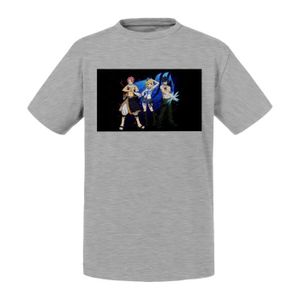 T-SHIRT T-shirt Enfant Gris Fairy Tail Natsu Grey Lucy Man