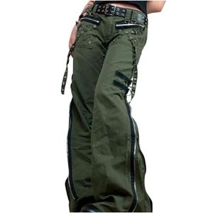 JEANS lukcolor Pantalon en jean décontracté pour femme avec ourlet effiloché denim déchiré 1PC pantalon Vert menthe