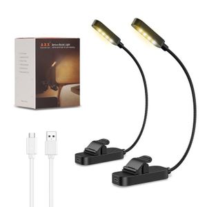 Akynite 8W Lampe de Bureau Pince USB Rechargeable sans Fil, 1050LM, 3  Couleur et 3 Intensité