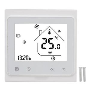 THERMOSTAT D'AMBIANCE Thermostat intelligent QIILU - Contrôleur programmable WIFI pour maison intelligente - Blanc