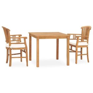 Ensemble table et chaise de jardin Salon de jardin en bois de teck, Ensemble de salle