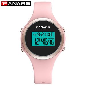 MONTRE RMEGA Montre Sport Digital Pour Femme Montre Sport - Quartz  - Natation - LED Display - Chronographe - Silicone