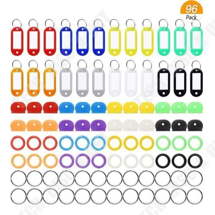 Etiquettes de bagage en plastique avec porte-clés – porte étiquettes –  20pcs prix tunisie 