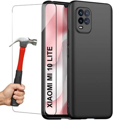 Couvercle Arrière (vitre) Pour Xiaomi Mi 10 Lite - Cache Batterie Avec Adhésif Et Logo - Neuf - Modèle VARXIAMMI10L