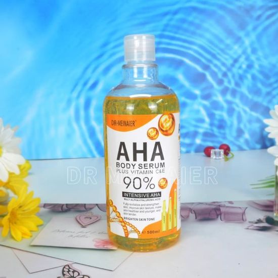 AHA Sérum Acide Hyaluronique, Nicotinamide, Vitamine C, AHA, Visage, Taches, Ration tor
