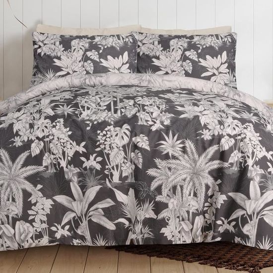 Catherine Lansfield Parure De Lit Réversible Avec Housse De Couette Et