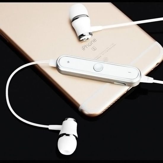 Ecouteurs Bluetooth Anneau pour XIAOMI Redmi 7A BLANC