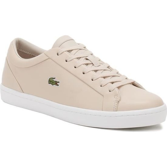 Lacoste femme Rose Straightset Lace 317 3 Baskets Rose Cdiscount Chaussures