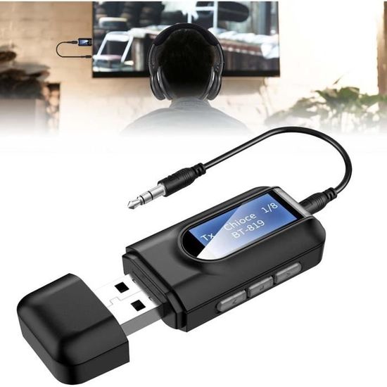 Adaptateur Bluetooth Audio 2 En 1 Usb Bluetooth 5.0 Adaptateur Pour Tv, Émetteur Audio