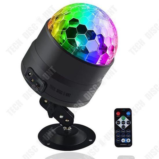 Lampe Disco Mini LED Avec Télécommande Et Contrôle Vocal - Effets Stroboscopiques, Pour Fêtes