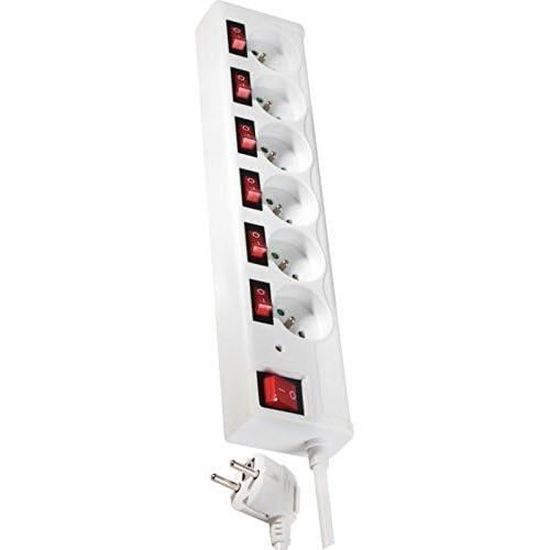 Boîtier Répartiteur 10 Sorties Plugger - 220V, Interrupteurs Indépendants, Format Rack 19"