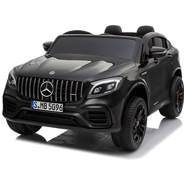 Mercedes GLC coupé Biplace Noir - Voiture électrique pour enfant avec batterie 12v et télécommande