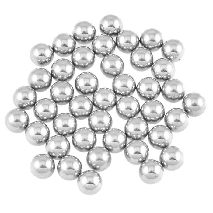 Roulement de roue de bicyclette Boules en acier Pieces de reparation Diametre de 8mm 50 PC