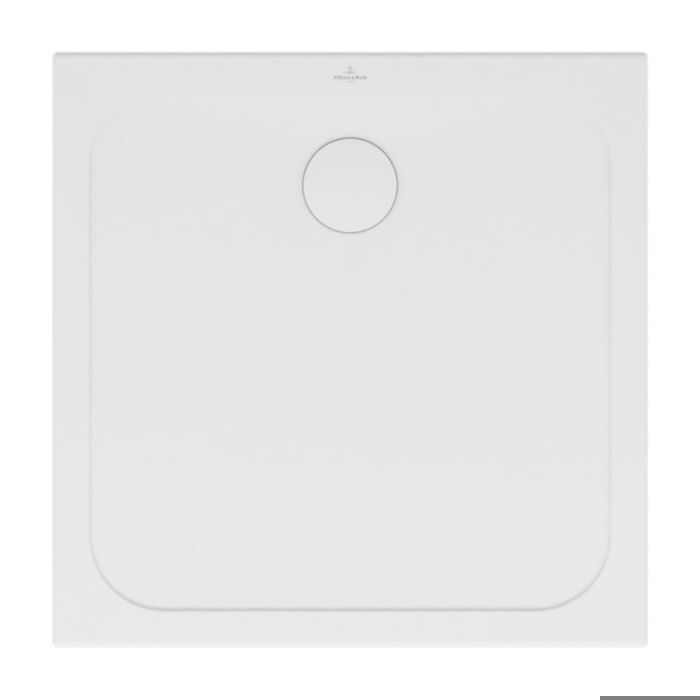 VILLEROY & BOCH - Receveur de douche extra-plat - Céramique - Lifetime Plus Carré blanc 100 x 100 x 3 - 5 cm