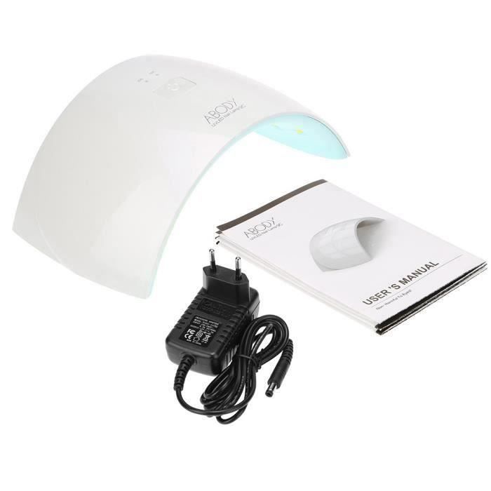 24W Abody UV Lampe LED Nail Gel UV Séchoir Ongle Ongles Gel Durcissement Blanc lumière Nail Salon Outil Bleu