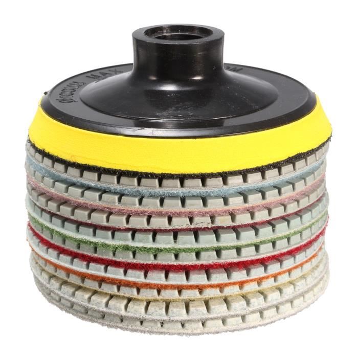 10x 4 pouce Diamant Polissage + M14 Adaptateur Auto-adhésif