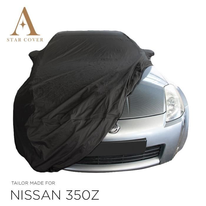 NISSAN 350Z BÂCHE DE PROTECTION INTÉRIEUR AVEC POCHES RÉTROVISEURS NOIR NOUVEAUX COUVERTURE DE VOITURE