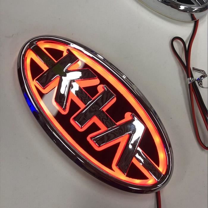 Couleur 5D Red Light Vooi Style 4D Logo Lumière Emblème Lumière Pour Kia Logo Laser Projecteur Emblème Logo L