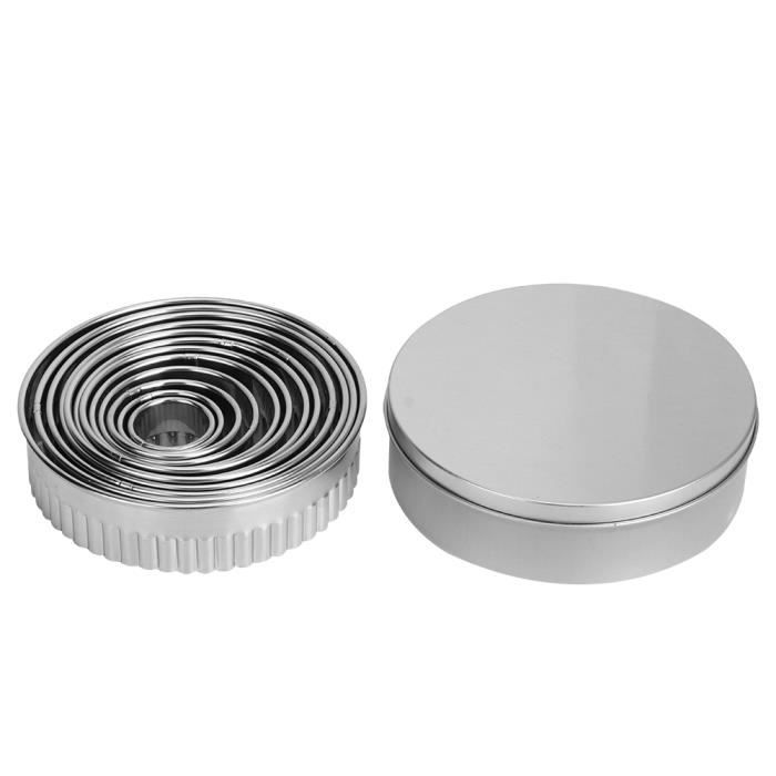 Moule de coupeur de pâte, moules de biscuits 12pcs, anti-corrosion pour la maison de boulangerie