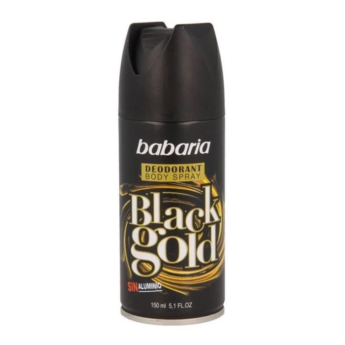 BABARIA BLACK GOLD FREE DEODORANT 150ML + 50ML