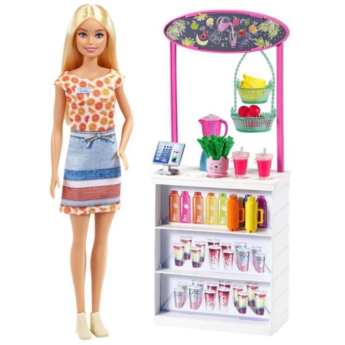 Barbie ensemble de jeu Smoothie Bar filles 11 pcs