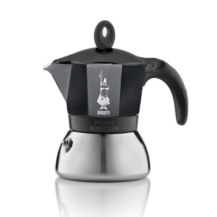 BIALETTI - CAFETIERE MOKA INDUCTION 3 TASSES NOIRE NEURE Noir
