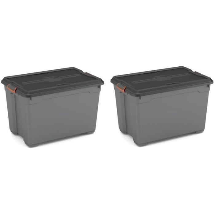 Lot de 2 Boîte de rangement KIS Moover Box pro XL - 60 L
